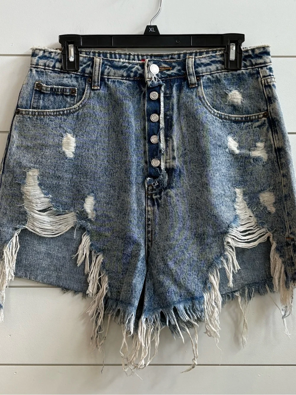 Signature8 Distressed Denim Cutoff Shorts